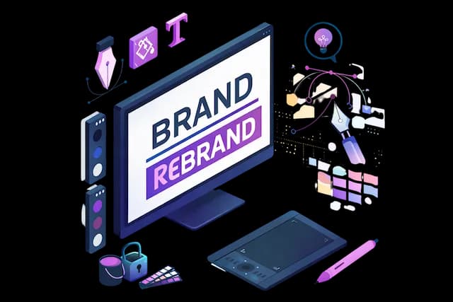 Ilustración de diseño de marca