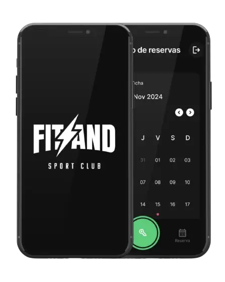 FitAnd app mockup on mobile